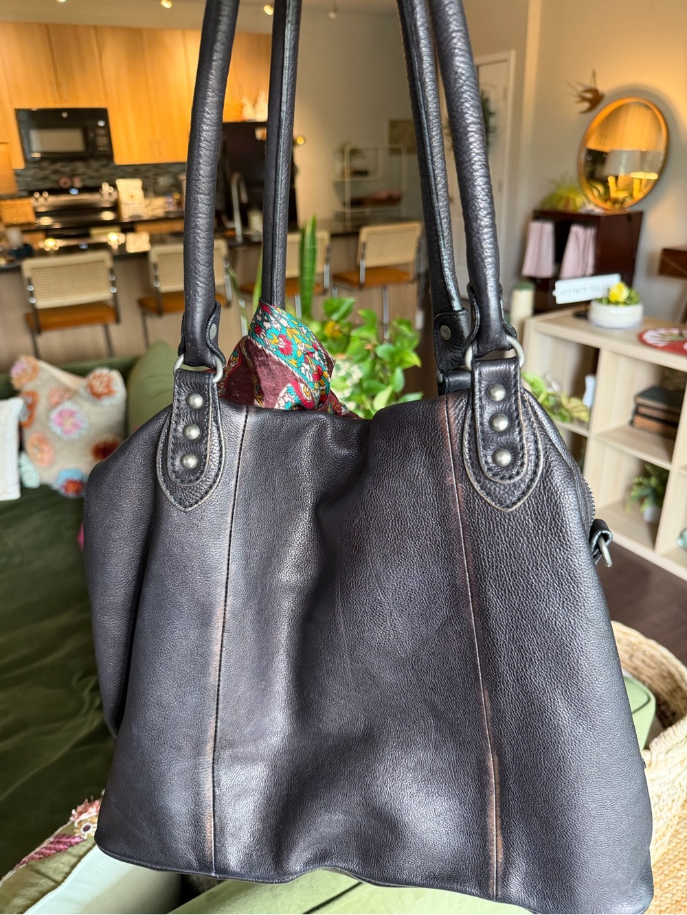 NWOT Free People We the Free Coal Emerson Tote Bag - Picture 13 of 16